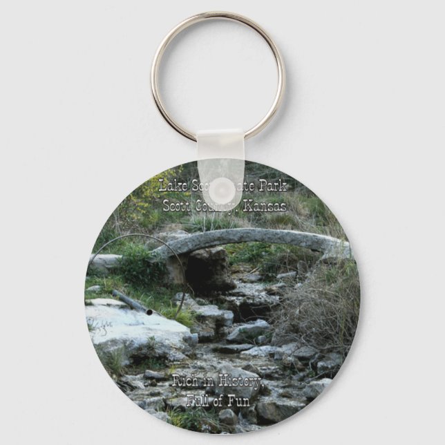 Lake Scott State Park-Big Springs Key Ring (Front)