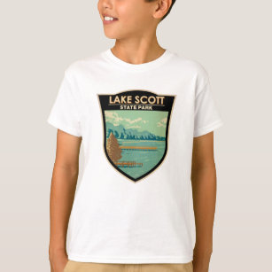 Lake Scott State Park Kansas Badge T-Shirt