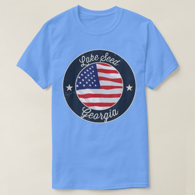 Lake Seed - Patriotic Georgia Souvenir T-Shirt (Design Front)