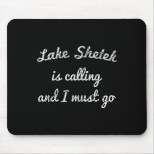 Lake Shetek Minnesota Funny Fishing Camping Summer Mouse Pad