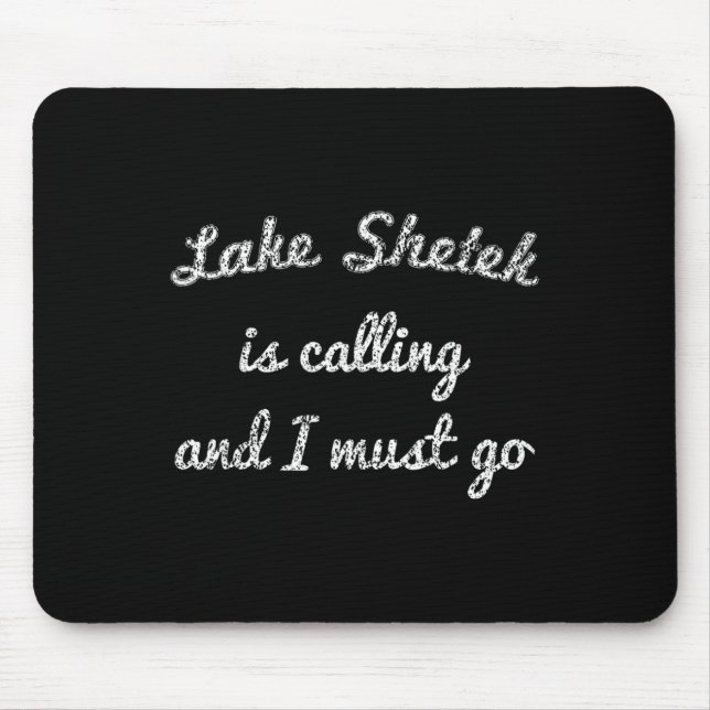 Lake Shetek Minnesota Funny Fishing Camping Summer Mouse Pad (Front)