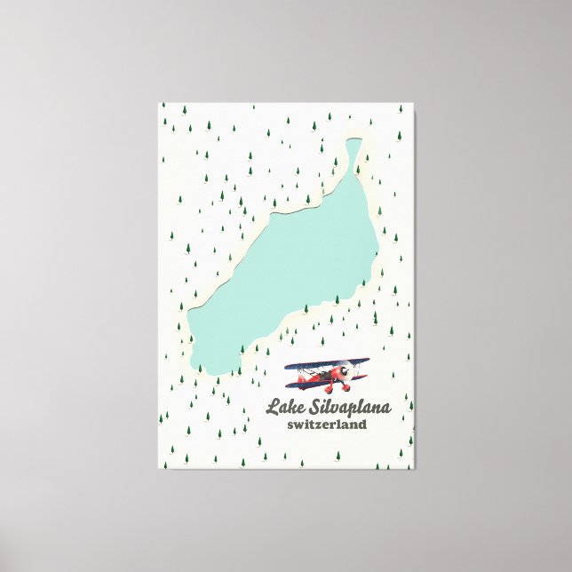 Lake Silvaplana Switzerland. Canvas Print (Front)