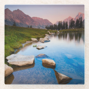 Lake Solitude Glass Coaster