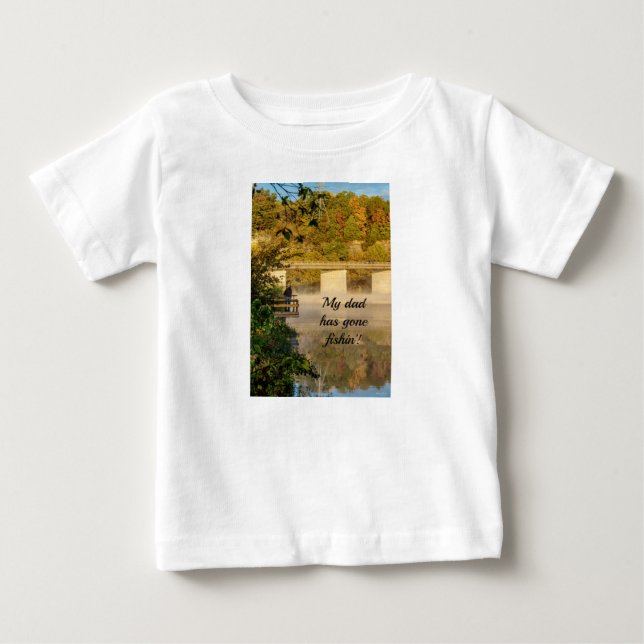 Lake Springfield Autumn Fishing Baby T-shirt (Front)
