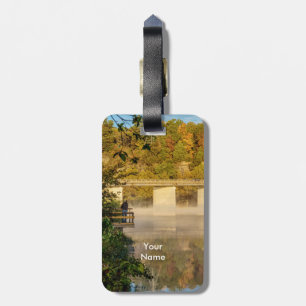 Lake Springfield Autumn Fishing Luggage Tag