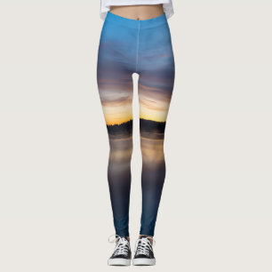 Lake Springfield Autumn Sunrise Leggings
