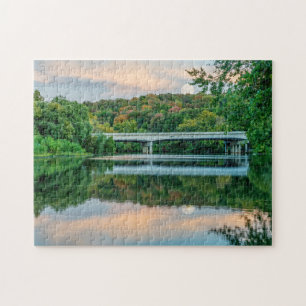Lake Springfield Evening Tranquillity Jigsaw Puzzle