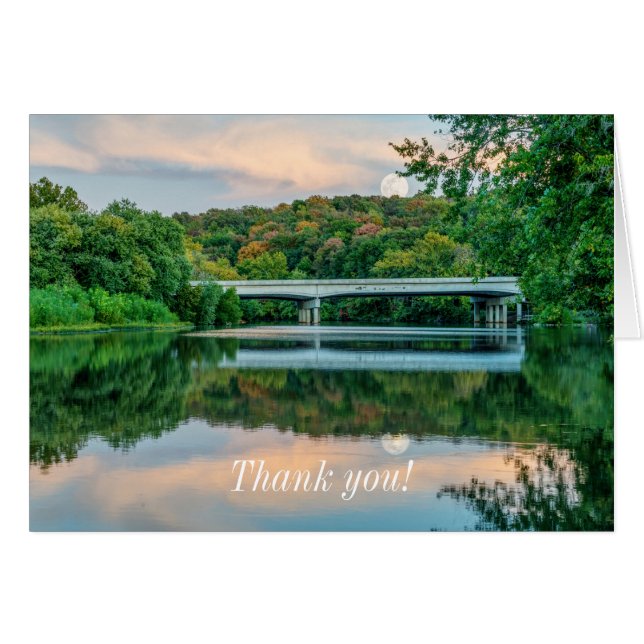 Lake Springfield Evening Tranquillity Thank You (Front Horizontal)