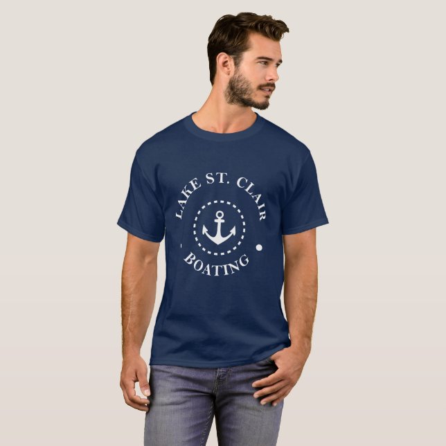 Lake St. Clair Boating T-Shirt (Front Full)