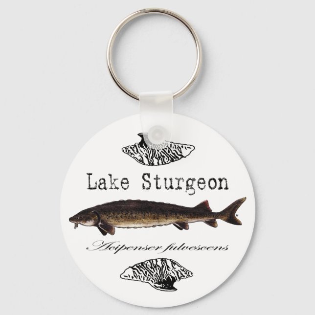 Lake Sturgeon Key Ring (Front)