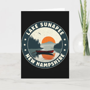 Lake Sunapee New Hampshire Sunset T Shirt  Card