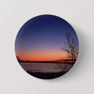 Lake Sunrise 6 Cm Round Badge