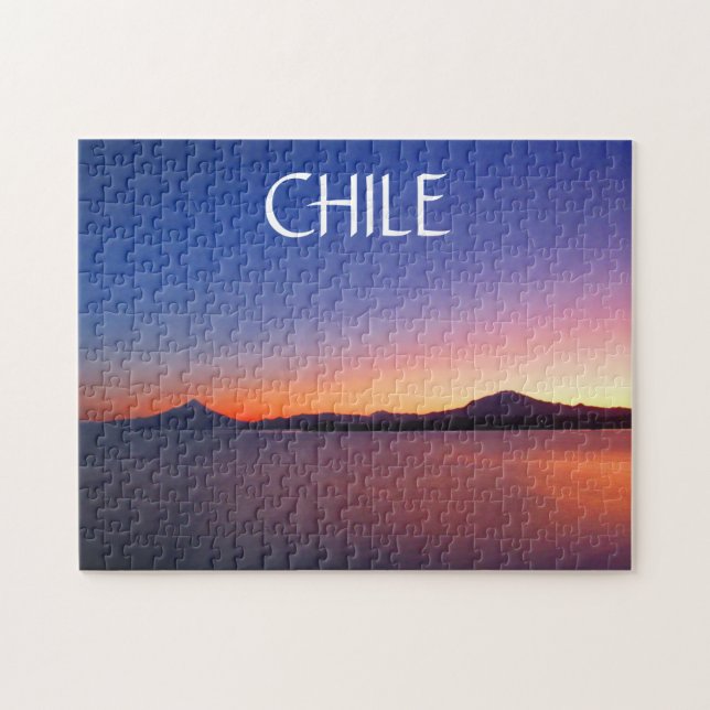 lake sunrise chile jigsaw puzzle (Horizontal)