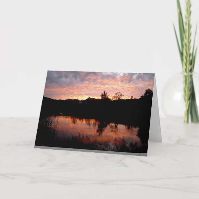 Lake Sunset Card (Front)