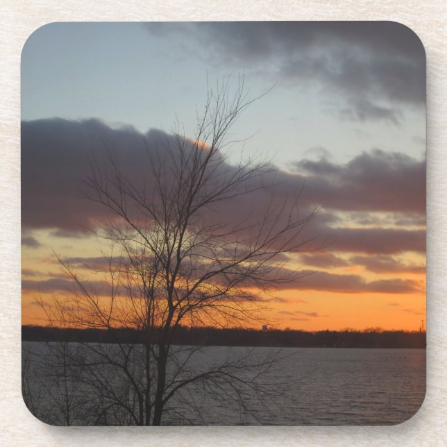 Lake Sunset Coasters - Set of 6 (Front)