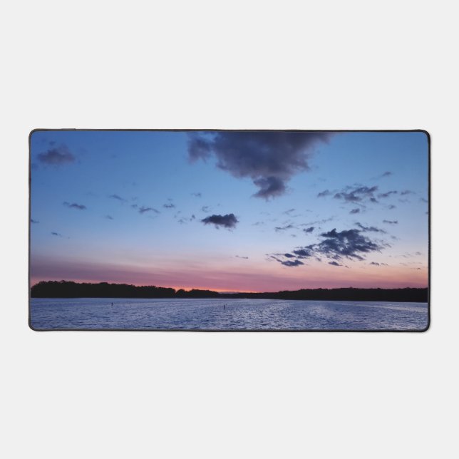 Lake sunset desk mat (Front)