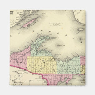 Lake Superior And The Northern Part Of Michigan Magnet