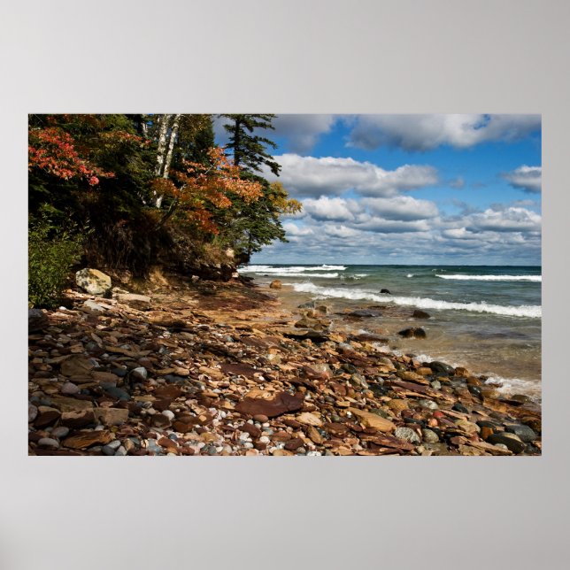 Lake Superior Beach Poster (Front)