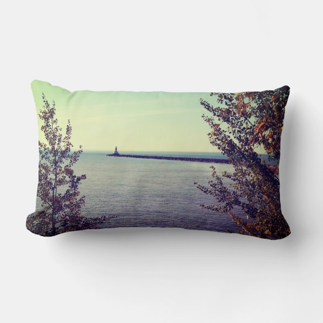Lake Superior Break Wall Lumbar Cushion (Front)