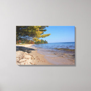 Lake Superior, Brunette Park in Autumn Canvas Print