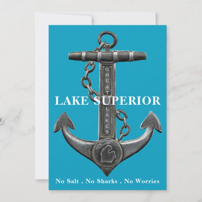 Lake Superior Great Lake State  Invitation (Front)