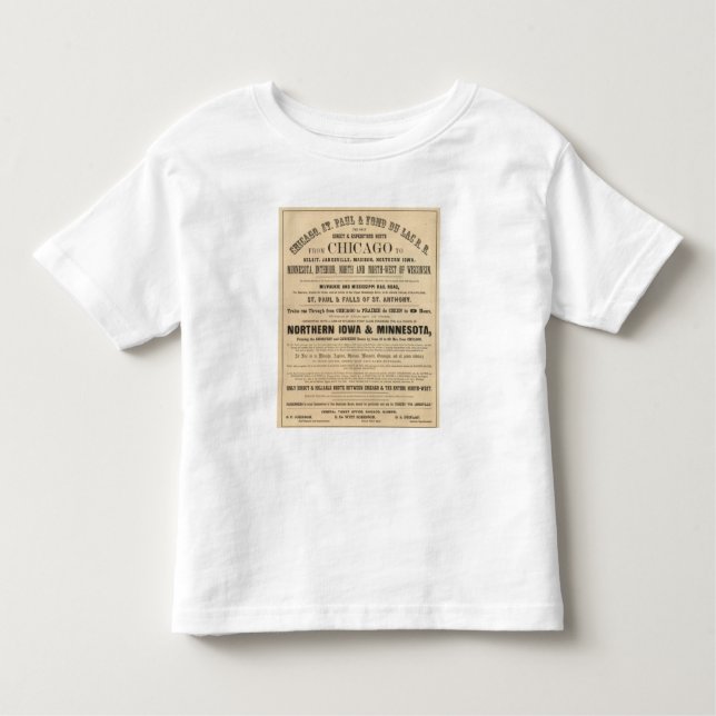 Lake Superior Iowa and Minnesota Advertisement Toddler T-Shirt (Front)