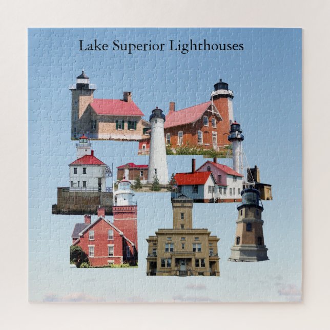 Lake Superior Lighthouses jigsaw puzzle (Vertical)