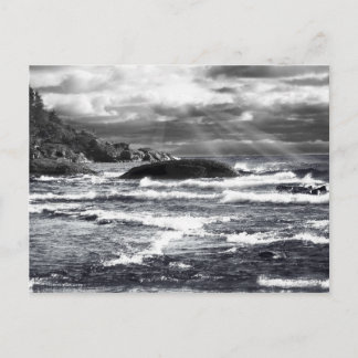 Lake Superior Lightrays Postcard