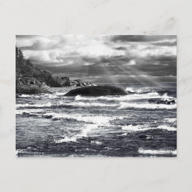 Lake Superior Lightrays Postcard (Front)