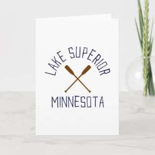 Lake Superior Minnesota Outdoors Vintage  Card