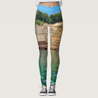 Lake Superior Pictured Rocks National Lakeshore  Leggings