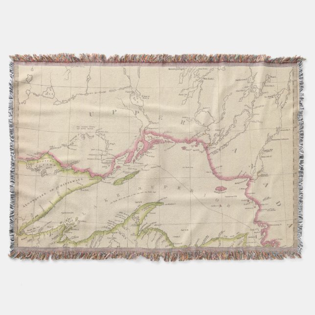 Lake Superior Throw Blanket (Front)