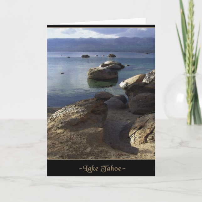 Lake Tahoe Blank Note or Greeting Card (Front)