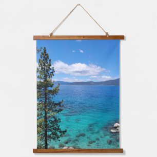 Lake Tahoe Blue Green Waters Hanging Tapestry