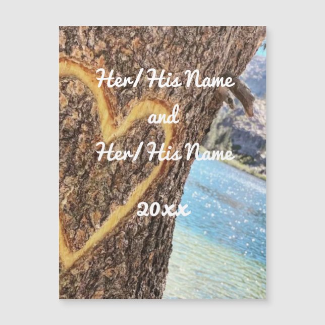 Lake Tahoe Blue Water Tree Heart Love (Front)