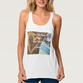 Lake Tahoe Blue Water Tree Heart Love Singlet