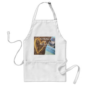 Lake Tahoe Blue Water Tree Heart Love Standard Apron