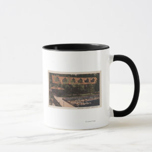 Lake Tahoe, CA - Brockway Resort Lodge View Mug