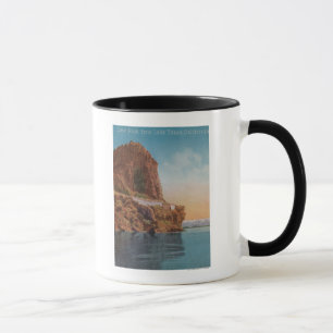 Lake Tahoe, CA - Cave Rock from the Lake View Mug