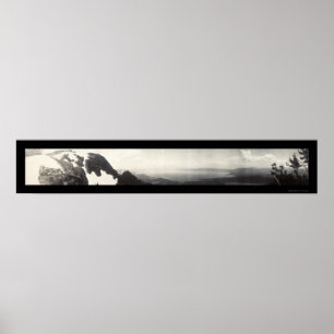 Lake Tahoe CA Panorama Photo 1906 Poster