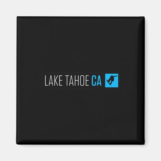 Lake Tahoe Ca Snowboard Box Type  Magnet (Front)
