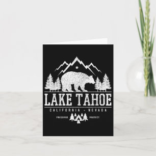 Lake Tahoe California - Bear Mountains Nature Camp Card