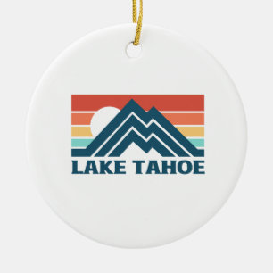 LAKE TAHOE,CALIFORNIA CERAMIC TREE DECORATION