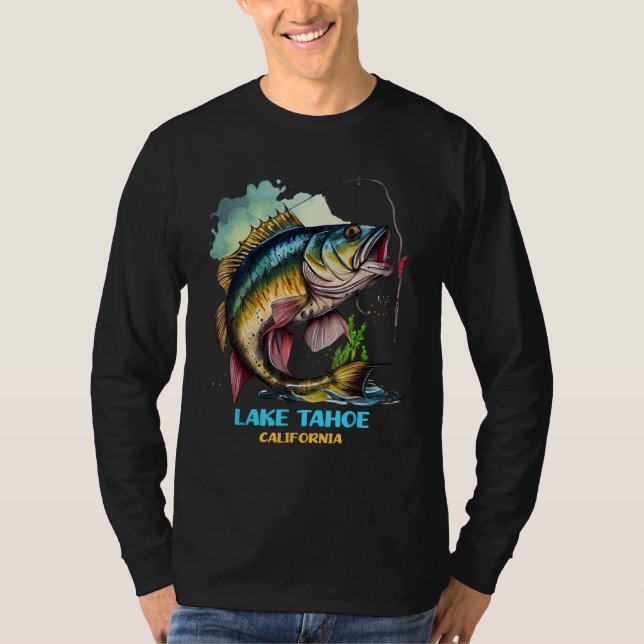Lake Tahoe California Fishing Trip Fisher Gear Fis T-Shirt (Front)