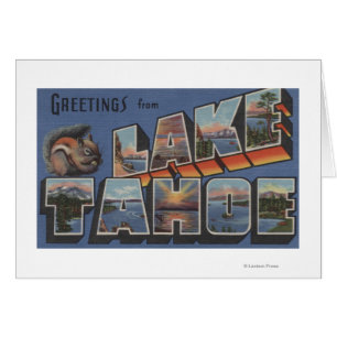 Lake Tahoe, California - Large Letter Scenes