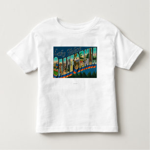 Lake Tahoe, California - Large Letter Scenes 2 Toddler T-Shirt