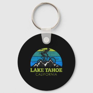 Lake Tahoe California Mountain Biking Mtb Vintage Key Ring