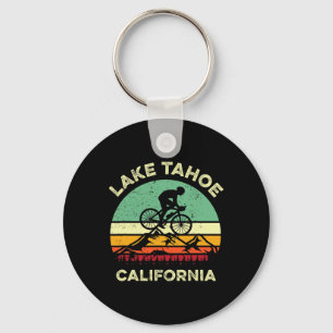 Lake Tahoe California Mountain Biking Retro Mounta Key Ring