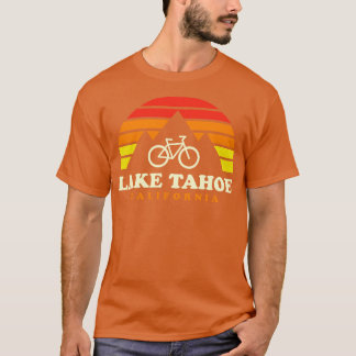 Lake Tahoe California Mountain BikingTrails Retro T-Shirt