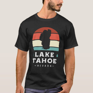 Lake Tahoe California National Park Camping Retro T-Shirt